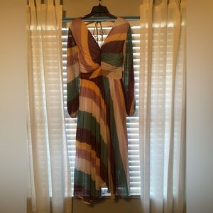 Multicolor Striped Maxi Dress